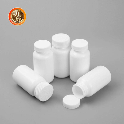 بطری های 100 میلی لیتری 150 میلی لیتری 200 میلی لیتری بطری های پیچ دار قرص سیلندر HDPE بطری ذخیره سازی دارو