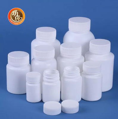 بطری قرص پلاستیکی خالی گرد سفید بطری دارویی HDPE 50 میلی لیتر 60 میلی لیتر 100 میلی لیتر 150 میلی لیتر 200 میلی لیتر