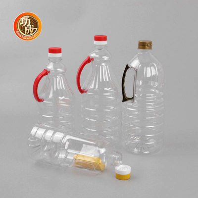 بطری های چاشنی پلاستیکی روغن بادام زمینی بطری سس سویا پلاستیکی شفاف PET