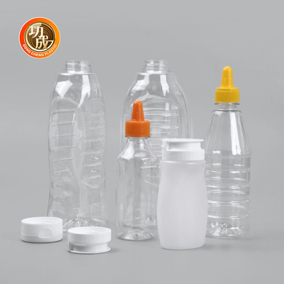 بطری سس فشرده درب پلاستیکی 230 میلی لیتری 250 میلی لیتری 500 میلی لیتری 1000 میلی لیتری برای سس کچاپ گوجه فرنگی