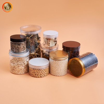 1500 میلی لیتر دهان گسترده بزرگ دور شفاف شیشه پلاستیکی برای غذا کالیبر 100