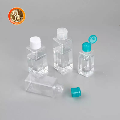 بطری ضدعفونی کننده کوچک پلاستیکی OEM بطری ضدعفونی کننده دستی اندازه مسافرتی PCR PLA با نگهدارنده سیلیکونی