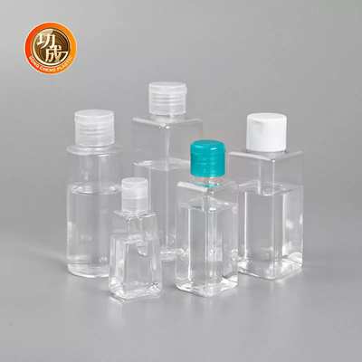 بطری ضدعفونی کننده کوچک پلاستیکی OEM بطری ضدعفونی کننده دستی اندازه مسافرتی PCR PLA با نگهدارنده سیلیکونی