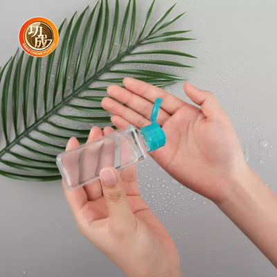 بطری ضدعفونی کننده کوچک پلاستیکی OEM بطری ضدعفونی کننده دستی اندازه مسافرتی PCR PLA با نگهدارنده سیلیکونی