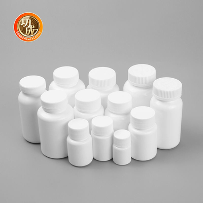 درب پیچی بطری قرص پلاستیکی درجه غذای سفارشی بطری HDPE Medicine