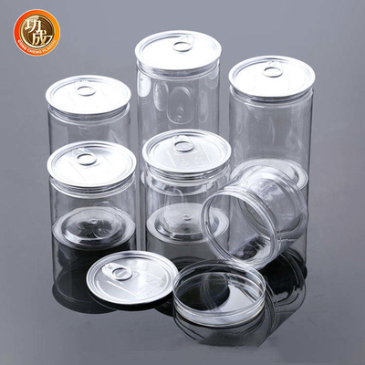 ODM OEM OEM Clear Plastic Cookie Jar خالی ادویه قابل شارژ حیوان خانگی