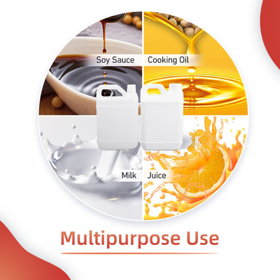 بطری روغن پلاستیکی Hdpe مستطیلی بطری روغن بادام زمینی درجه غذا