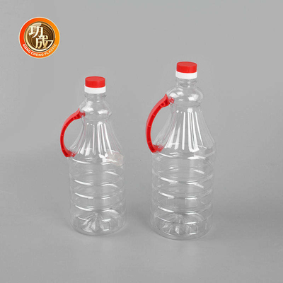 درب پیچی بطری های چاشنی پلاستیکی بطری سس سویا PET با دسته