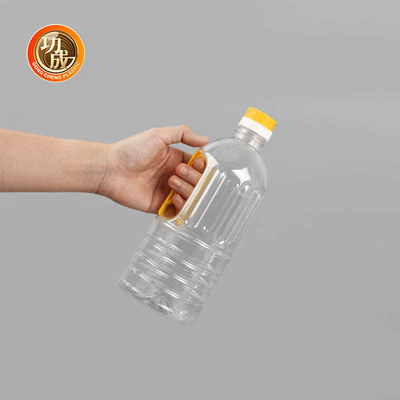 بطری های چاشنی پلاستیکی روغن بادام زمینی بطری سس سویا پلاستیکی شفاف PET