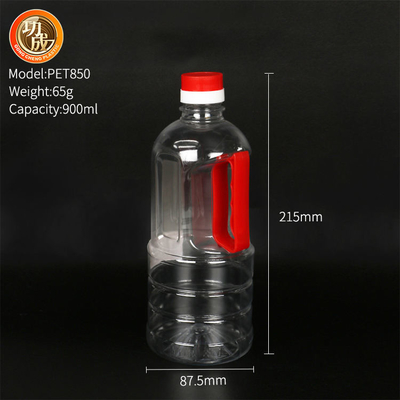 بطری پلاستیکی سس سویا روغن خوراکی PET با دسته OEM ODM