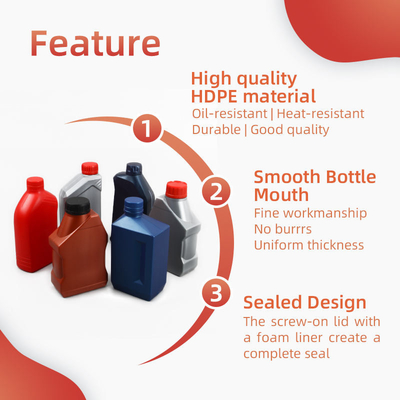 ظرف روغن موتور پلاستیکی 1 لیتری بطری روغن موتور HDPE