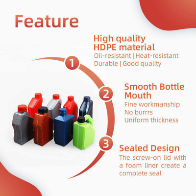 SGS 1000ml بطری روغن موتور محفظه خالی روغن موتور HDPE