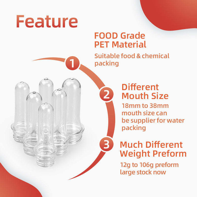 بطری آب 28 میلی‌متری 30 میلی‌متری 62 میلی‌متری PET Preform Mold Grade Food