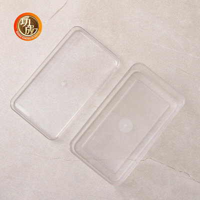 ظروف پلاستیکی 660 میلی لیتری ظرف پلاستیکی با درب پلاستیکی مربعی شفاف PET