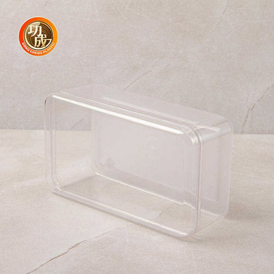 ظروف پلاستیکی 660 میلی لیتری ظرف پلاستیکی با درب پلاستیکی مربعی شفاف PET