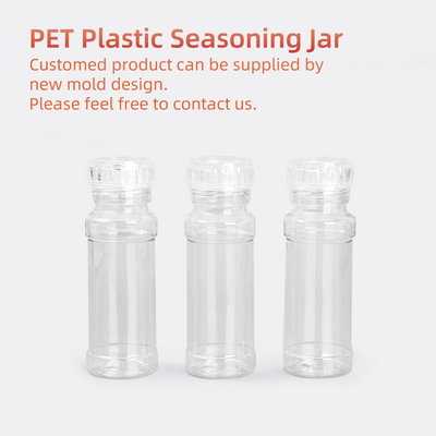 بطری های ادویه پلاستیکی شیکر درجه غذا 350 میلی لیتر 500 میلی لیتر شیشه ادویه PET