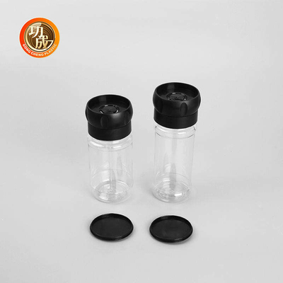 بطری های ادویه پلاستیکی درجه مواد غذایی بطری آسیاب ادویه فلفل PET