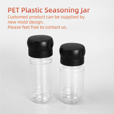 بطری پلاستیکی شفاف PET در آشپزخانه از شیشه های ادویه 100 میلی لیتری استفاده کنید