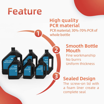 500ml 1000ml بطری ضد یخ روغن موتور خالی PCR پلاستیکی