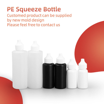 قطره چشم بطری پلاستیکی شفاف Hdpe بطری قطره دارویی مایع