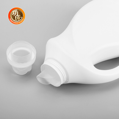 بطری های پلاستیکی نیمه شفاف مواد شوینده با کلاه پیچ دار